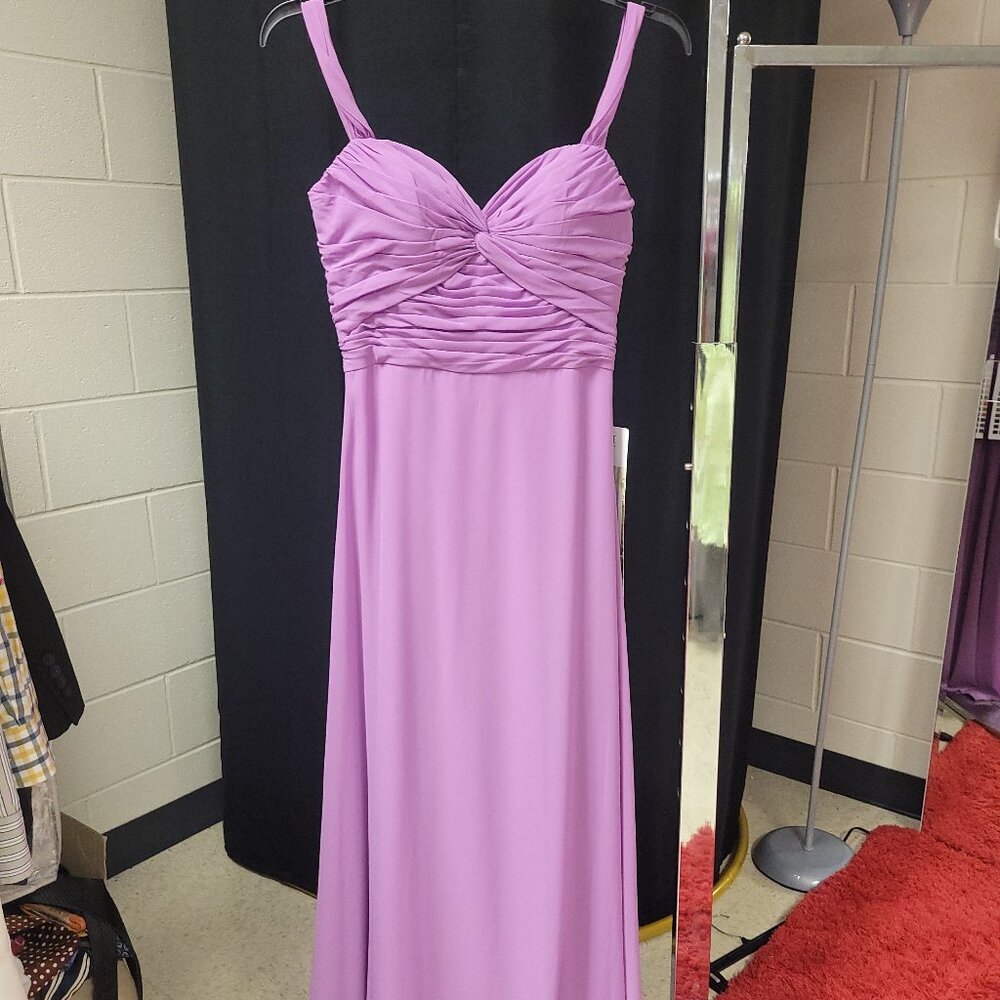 Morilee Madeline Gardner 21618 Chiffon Bridesmaid Gown Primrose Purple Style 216